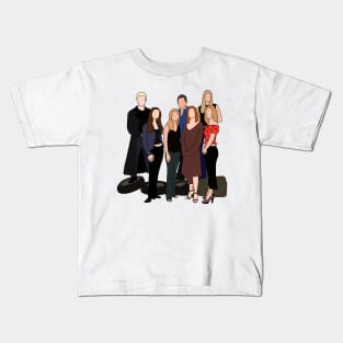 Buffy cast Kids T-Shirt
